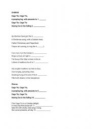 English Worksheet: A Christmas Song : Caga Tio