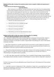 reading &writing worksheet (simple past, past con and used to)