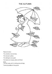 English Worksheet: THE AUTUMN