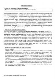 English Worksheet: 3rd Form Module3 Consolidation