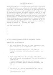 English Worksheet: The third Conditional