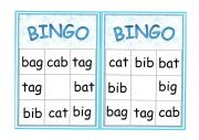 English Worksheet: Bingo