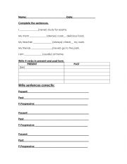 English Worksheet: Review