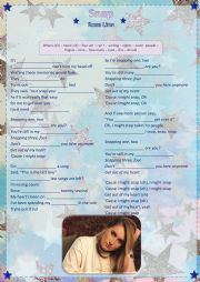English Worksheet: SNAP WORKSHEET - song
