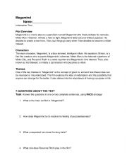 Megamind Movie Worksheet 