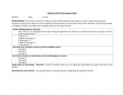 English Worksheet: Self-assessment 