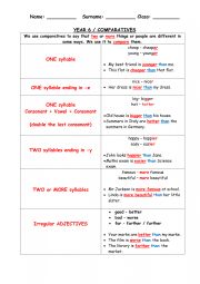 English Worksheet: comparatives worksheet