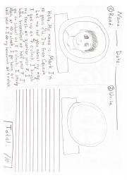 English Worksheet: Daily routine