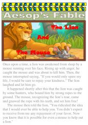 Aesop�s Fable The Lion and the Mouse