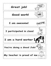 English Worksheet: Motivating Bracelets