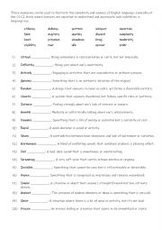 English worksheet: Oxymorons