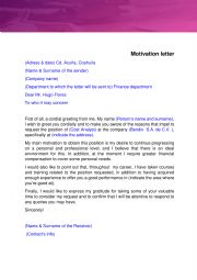 English Worksheet: Intent letter