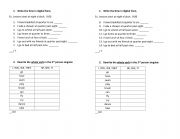 English Worksheet: Present simple_Time_third person -s