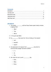 English Worksheet: Practice for the APTIS Exam 