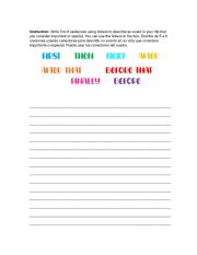 English Worksheet: Linkers