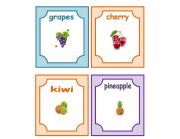English Worksheet: Fruits Flashcard 4-4