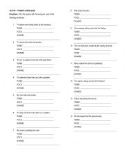English Worksheet: Active and Passive Quiz