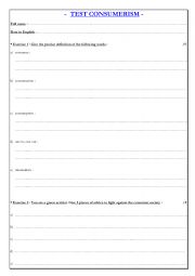 English Worksheet: Consumerism