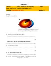 English Worksheet: Grade 7 Geography Term 2 worksheets