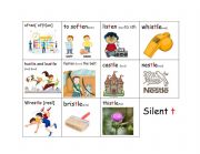 English worksheet: Silent T