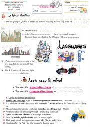 English Worksheet: 1st form remedial work