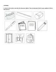 English Worksheet: Listening activity