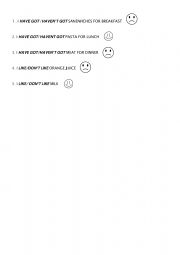 English Worksheet: CHOOSE THE CORRECT OPTION