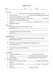 English Worksheet: Diagnostic Test (1)