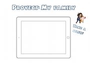 English Worksheet: My family selfie