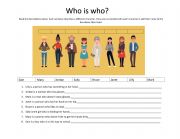 English Worksheet: Defining Relative Clause with WHO