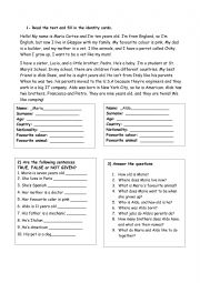 English Worksheet: Jobs and nationalities