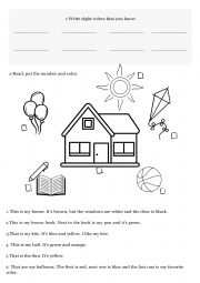 English Worksheet: Colours