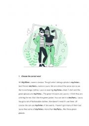 English Worksheet: Posessive pronouns