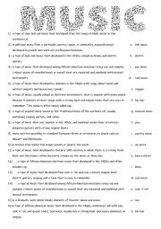 English Worksheet: Music genres 