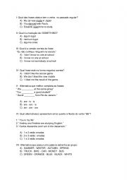 English Worksheet: exercises