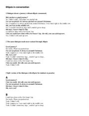 English Worksheet: Elipsis Dialogue