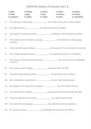 English Worksheet: B1+-B2 Infinitive clauses of purpose 2
