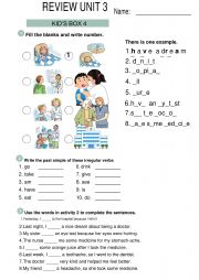 English Worksheet: Health Matter - Review Unit 3 - Kid�s Box 4