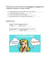 English Worksheet: Guided Discovery Conditionals