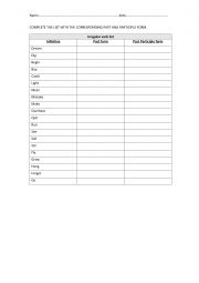 English Worksheet: IRREGULAR VERBS