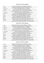 English Worksheet: Irregular verbs