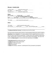 English Worksheet: Bee Gees - I started a joke