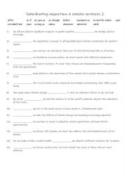 B1+-B2 Subordinating conjunctions in complex sentences Part 2