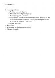 English Worksheet: Health - running dictation + worksheet 
