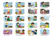 English Worksheet: Mime game, in the classroom