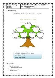 English Worksheet: Section Two : 7th Form 