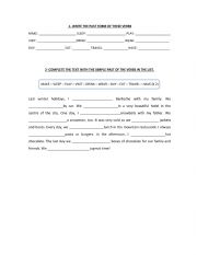English Worksheet: Irregular verbs Simple past