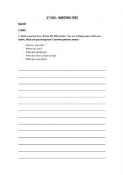 English Worksheet: Task