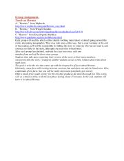 English Worksheet: Greek Gods Unit