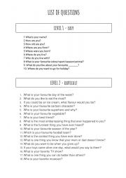 English Worksheet: INTERVIEW A CLASSMATE